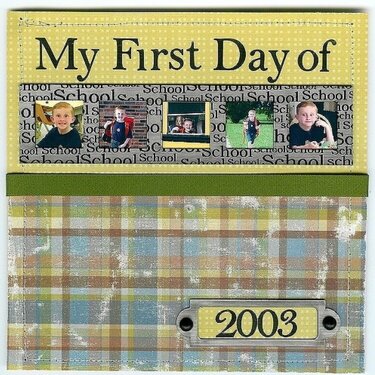 >>My First Day of School<< Mini Album Idea Book - NanC & Co.