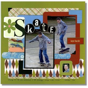&gt;&gt;Skate&lt;&lt; - Scrapbook Trends magazine