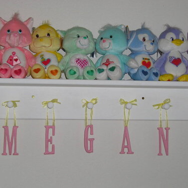 Baby&#039;s wooden letters