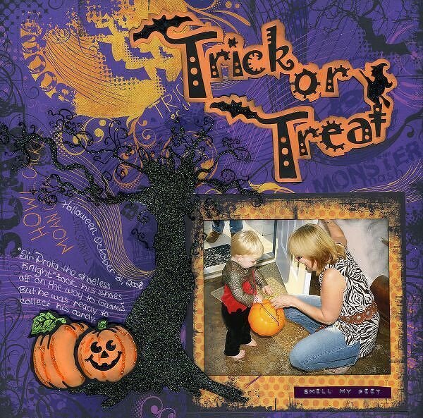 Trick or Treat, Smell My Feet Layout