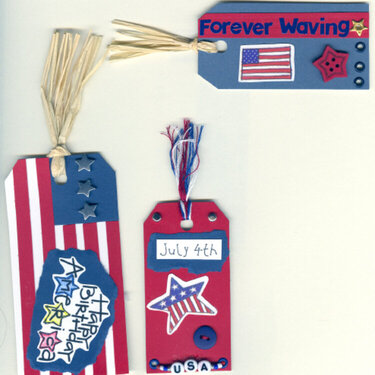 4 th of July Tags