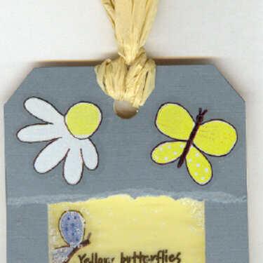 Butterfly shaker tag