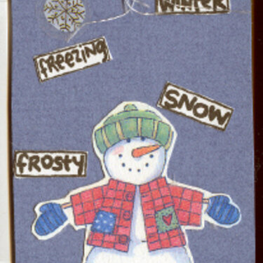 MAMBI Snowman Bookmark