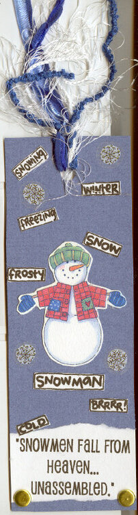 MAMBI Snowman Bookmark