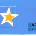 Star Birthday card