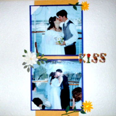 daisy wedding kiss