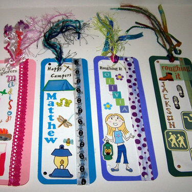 Bookmarkers for Summer Camp
