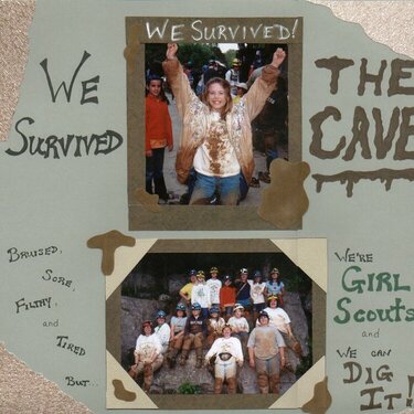 Girl Scout Troop 262 at Raccoon Mountain 2002 - We survived!
