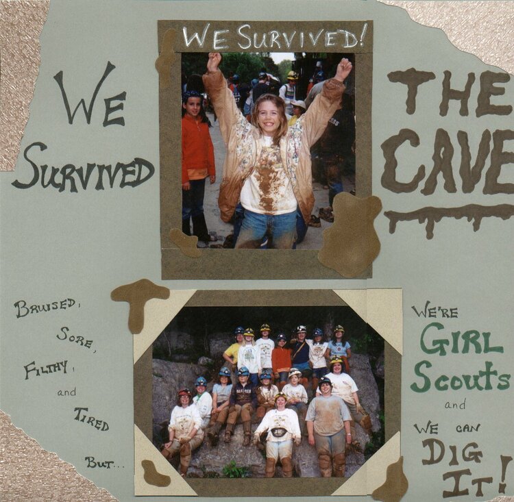 Girl Scout Troop 262 at Raccoon Mountain 2002 - We survived!