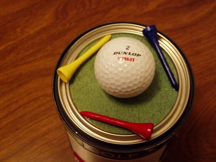 Top of Golf Paint Can