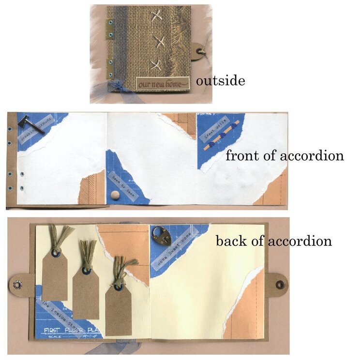 House Paper Piecing--accordion album