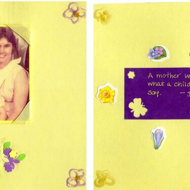 Mother&#039;s Day mini book--pages 13 &amp;amp; 14