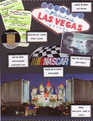 Las Vegas/Nascar Book:  Title Page