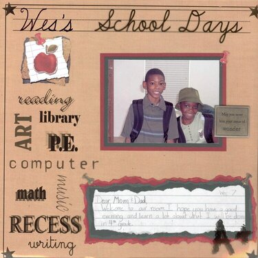 Wes&#039;s School Days