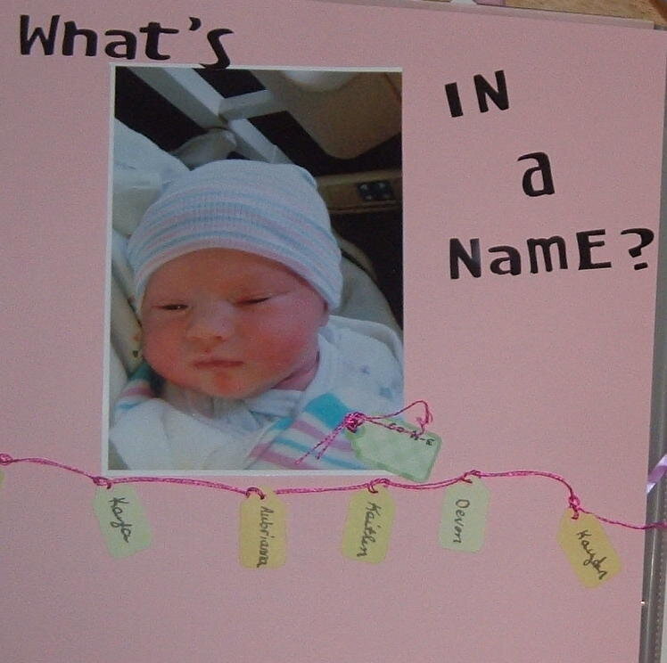 naming baby