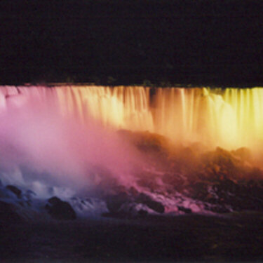 Niagara Falls at night
