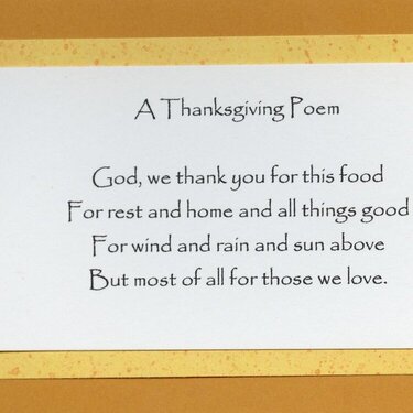 Thanksgiving Day poem