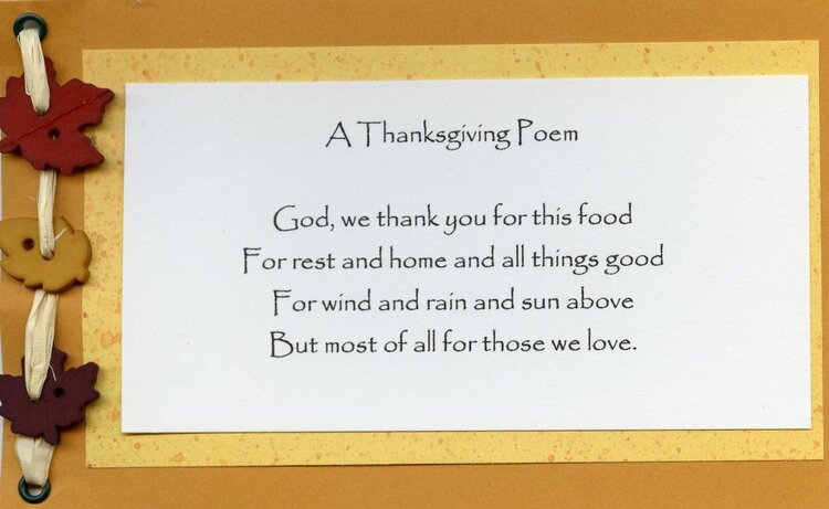 Thanksgiving Day poem
