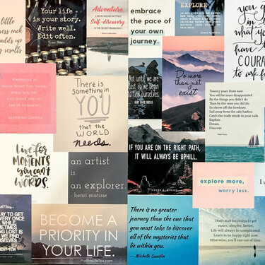 One Little Word - Explore - Vision Board