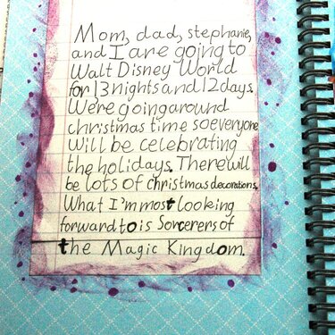 Alex's Disney Journal - About Our Trip