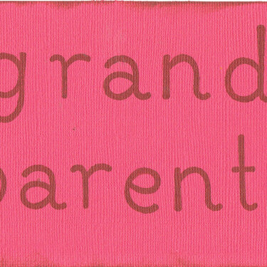 Grandparents - Title Page
