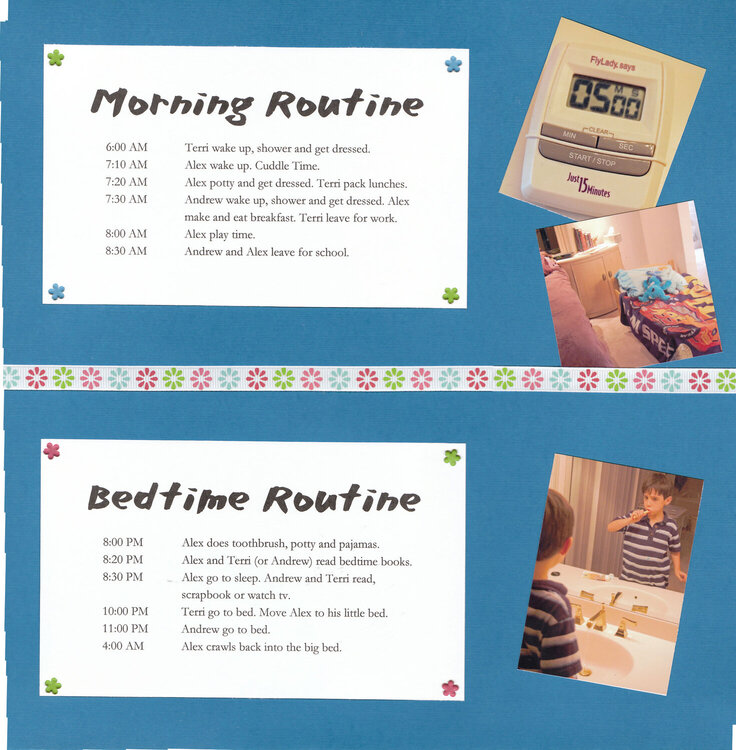 September - Morning/Bedtime Routine