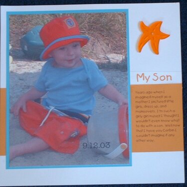 My Son (left page)
