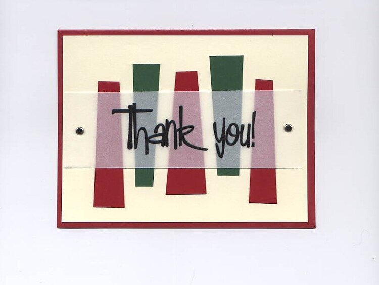 X-Mas Thank you Card