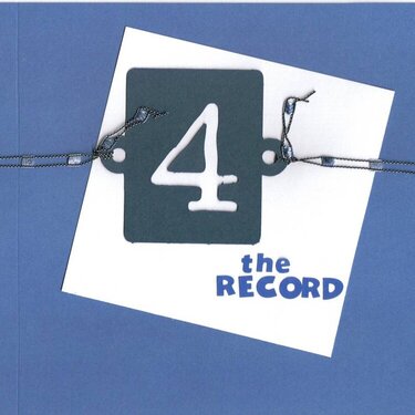 4 the Record -- Cover