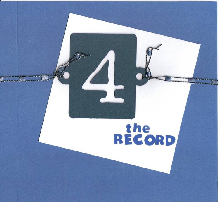 4 the Record -- Cover