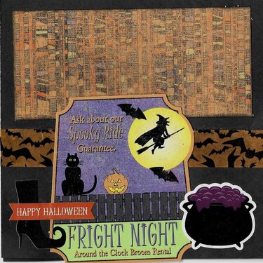 Fright Night Halloween card