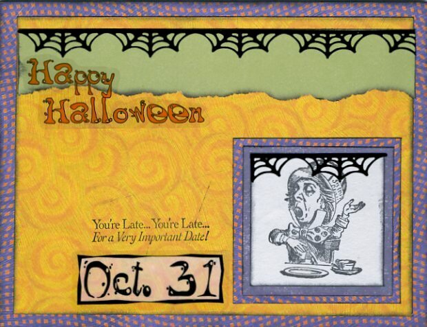 Mad Hatter Halloween card