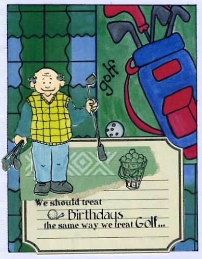 Golf Birthday card