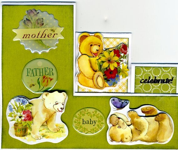 Mother, father, baby...celebrate card