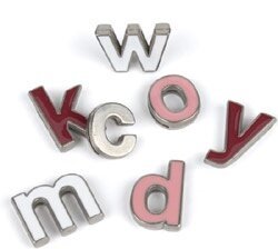 MORE NEW MM RIBBON LETTER CHARMS