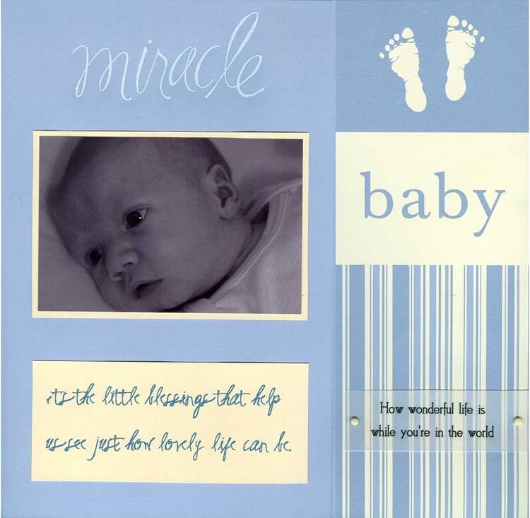 Miracle Baby- Scrapvivor Week 4