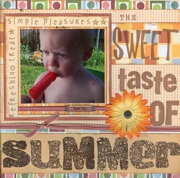 *MM 502 Best Scrapbooking Layouts*  The Sweet Taste of Summer