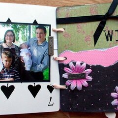 "we" page of heidi swapp playing cards album