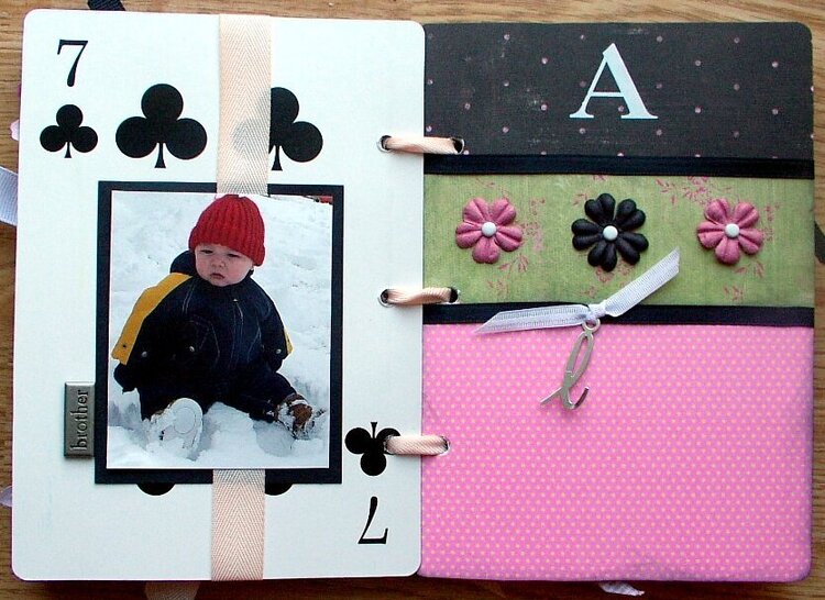 &quot;a&quot; page of heidi swapp playing cards album