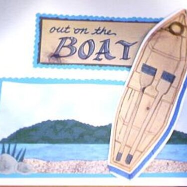 Boating - using REAL WOOD paper!
