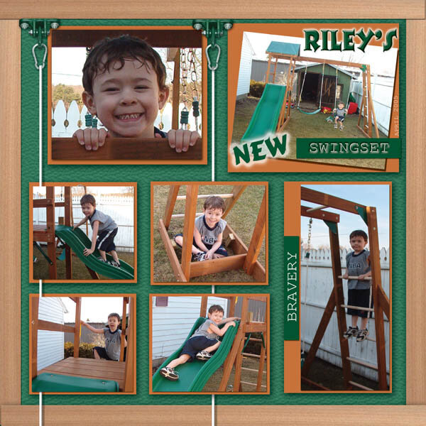 Riley&#039;s New Swingset