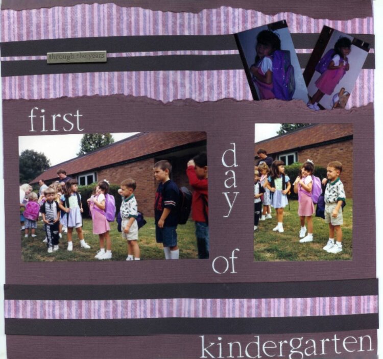 First Day of Kindergarten.
