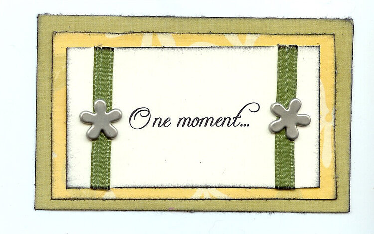 One Moment - Words of..Swap