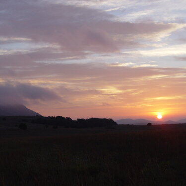 Sunrise over the Wichita Mountains