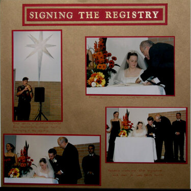 Wedding Album - Signing ...