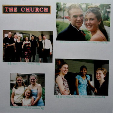 Wedding Album - ... the church