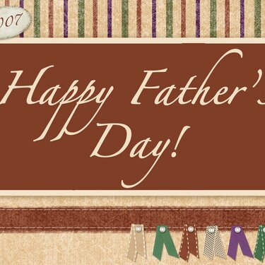 Father&#039;s Day Card (Brown)