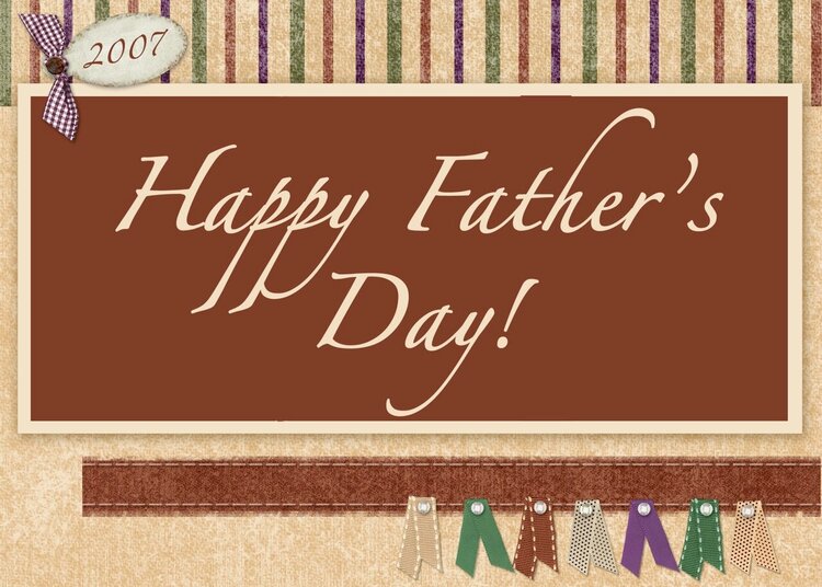 Father&#039;s Day Card (Brown)