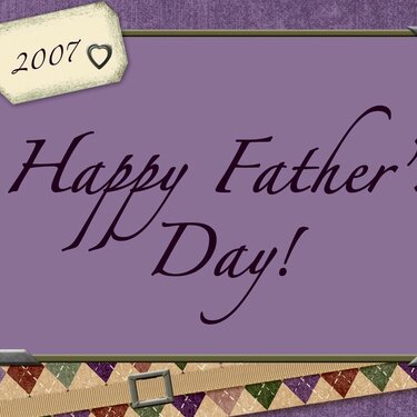 Father&#039;s Day Card (Purple)