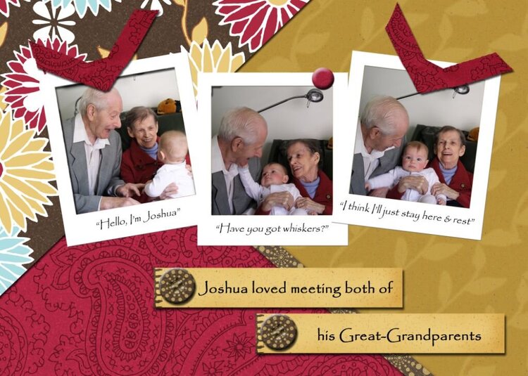 Joshua &amp; his Great-Grandparents